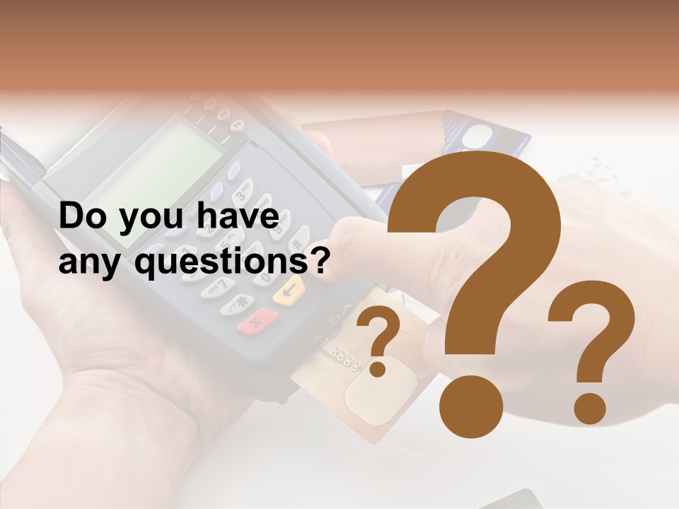 Keypad Market Machine PowerPoint Template