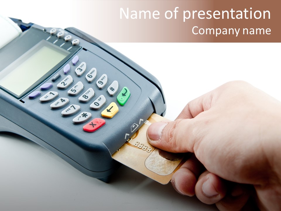 Banking Point Display PowerPoint Template