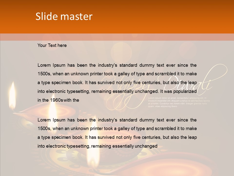 India Graphic Flame PowerPoint Template