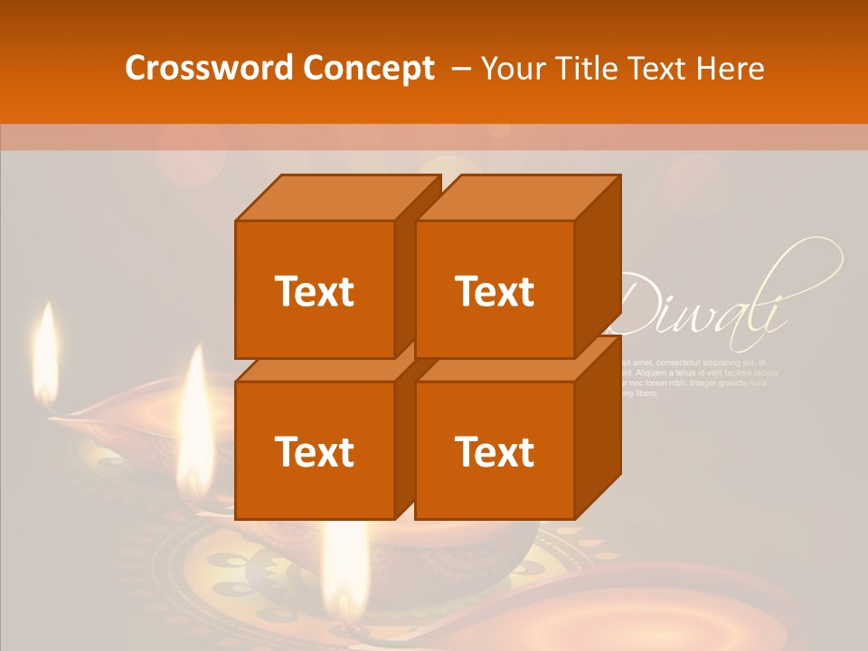 India Graphic Flame PowerPoint Template