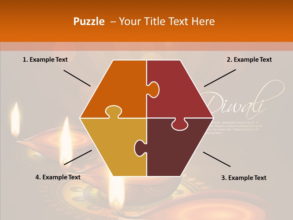 India Graphic Flame PowerPoint Template