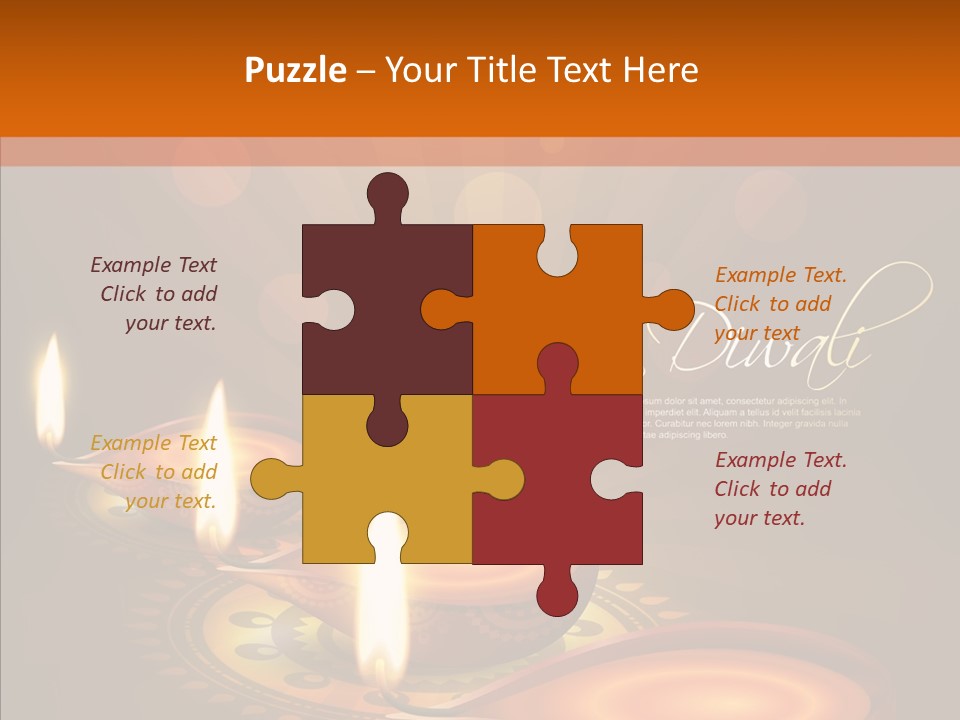 India Graphic Flame PowerPoint Template