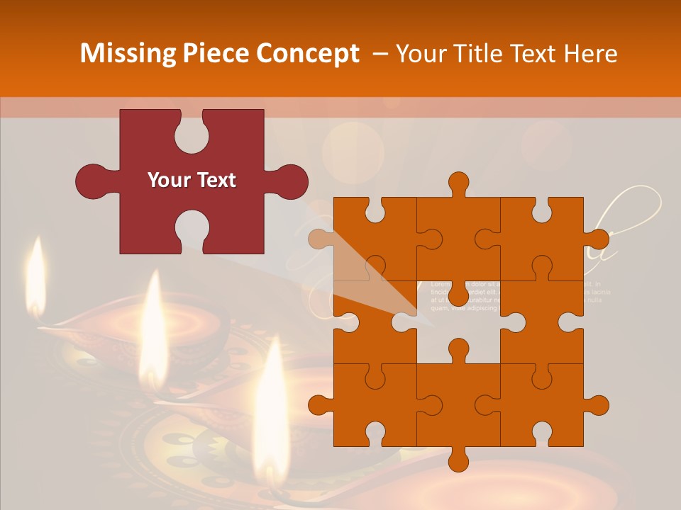 India Graphic Flame PowerPoint Template
