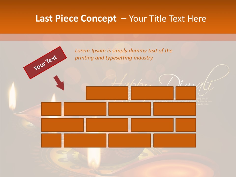 India Graphic Flame PowerPoint Template