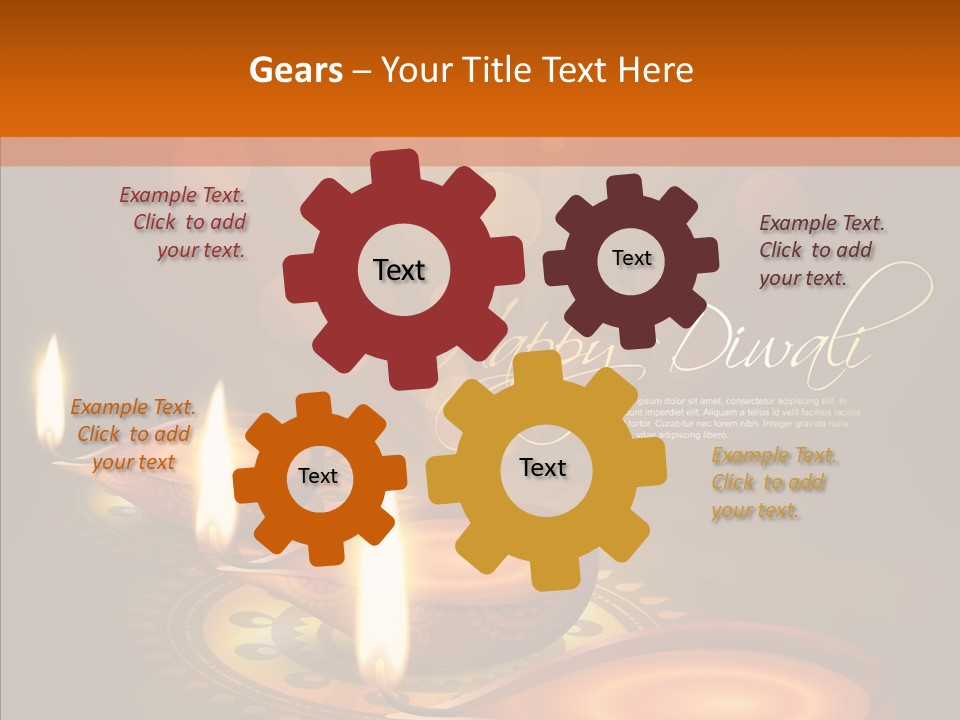 India Graphic Flame PowerPoint Template