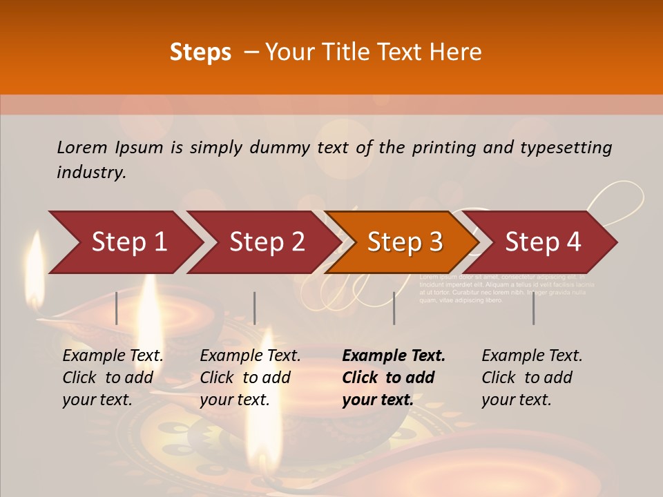 India Graphic Flame PowerPoint Template