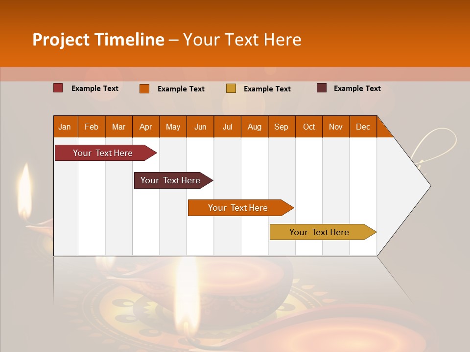 India Graphic Flame PowerPoint Template