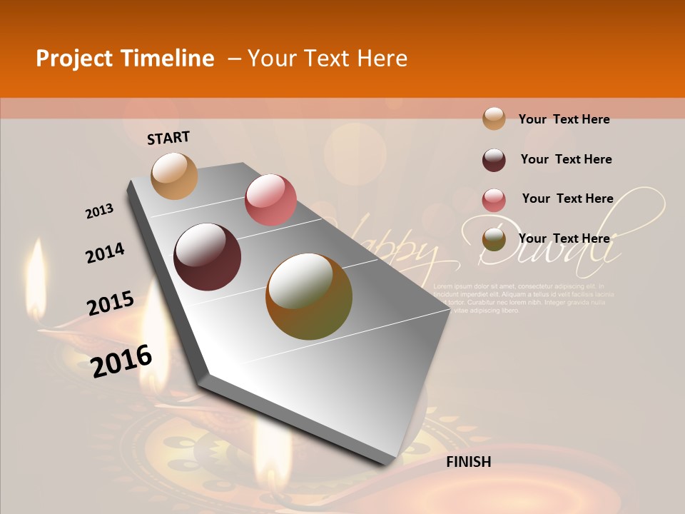 India Graphic Flame PowerPoint Template
