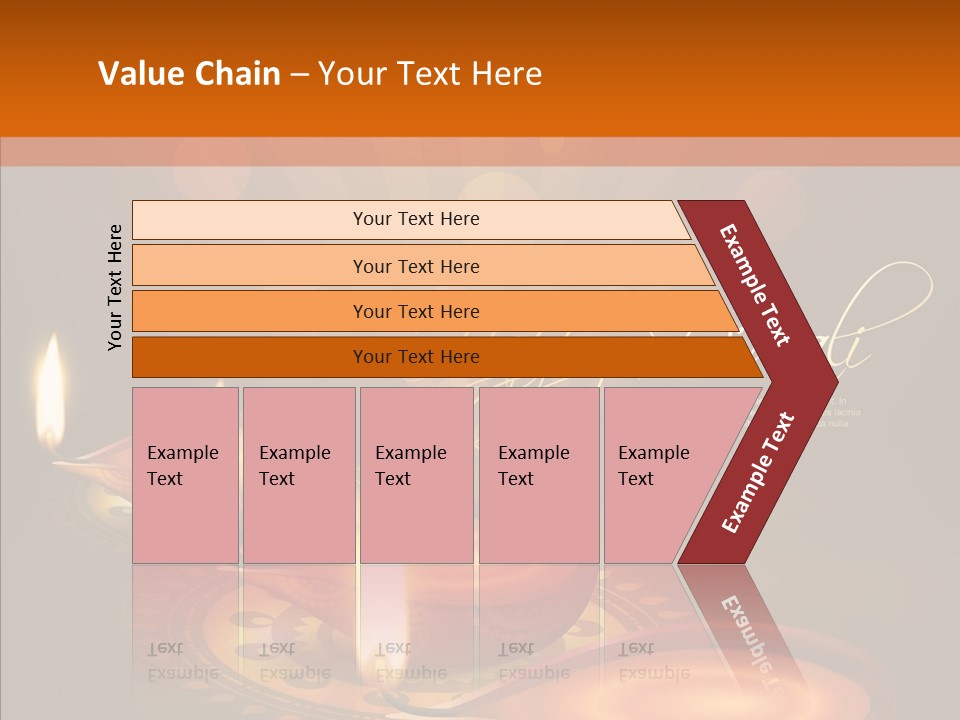 India Graphic Flame PowerPoint Template