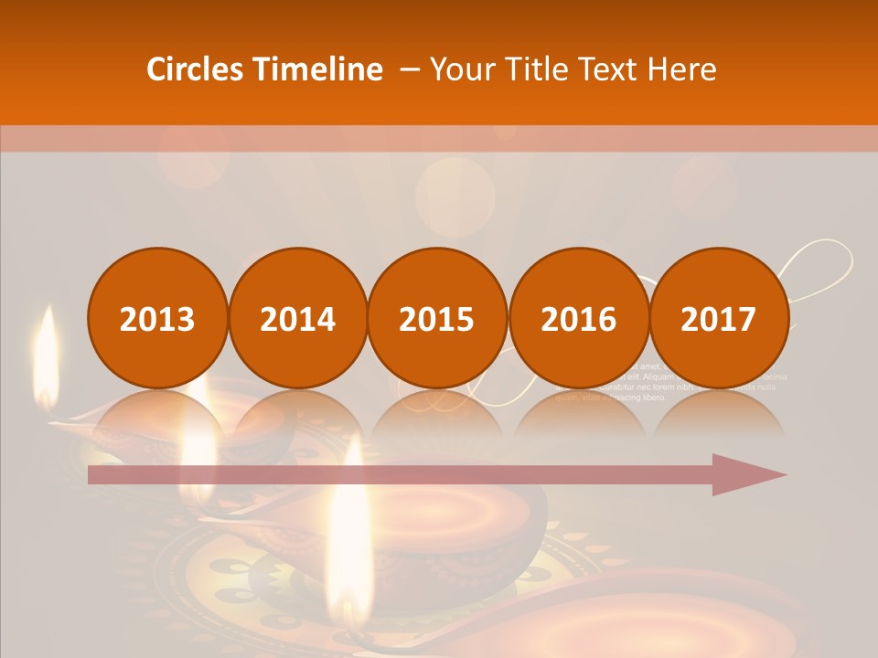India Graphic Flame PowerPoint Template