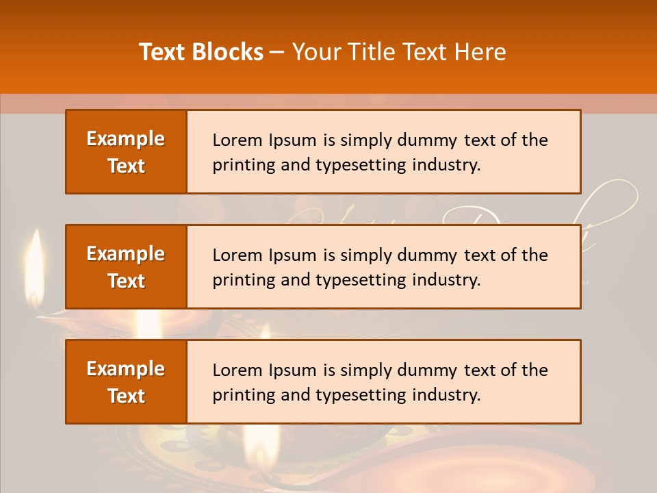 India Graphic Flame PowerPoint Template