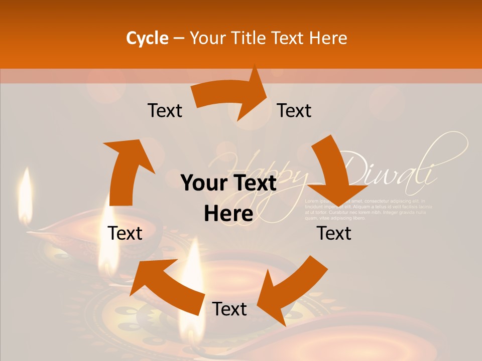 India Graphic Flame PowerPoint Template