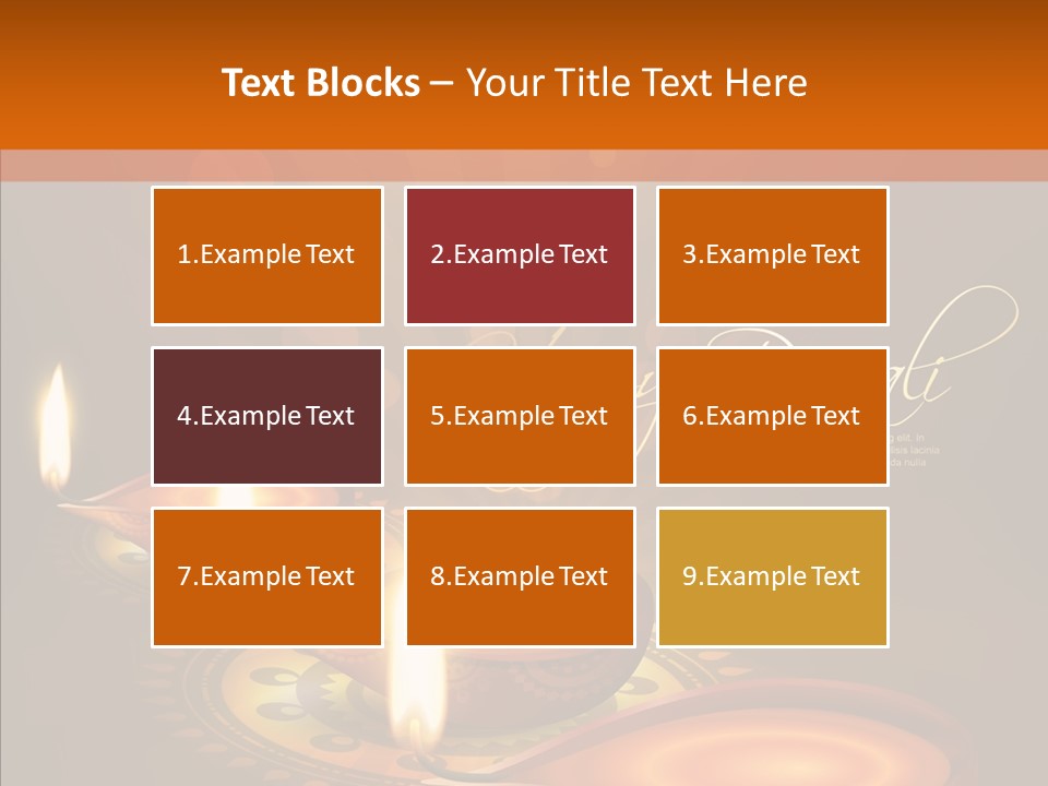 India Graphic Flame PowerPoint Template