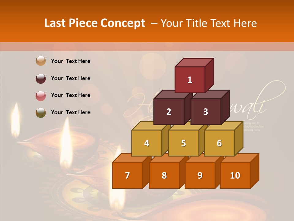 India Graphic Flame PowerPoint Template