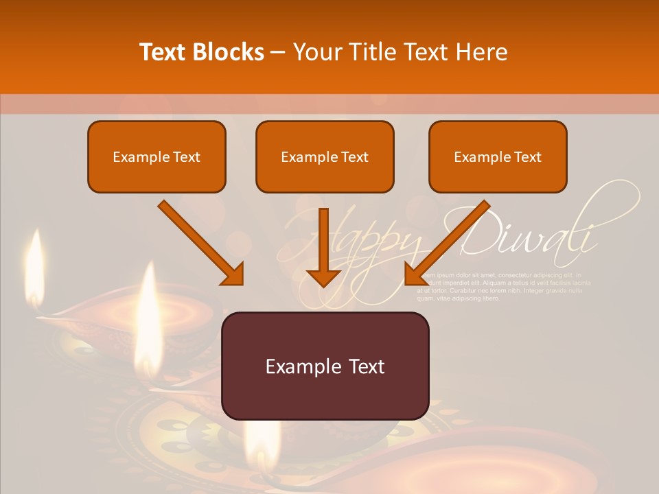 India Graphic Flame PowerPoint Template
