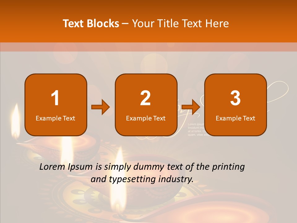 India Graphic Flame PowerPoint Template