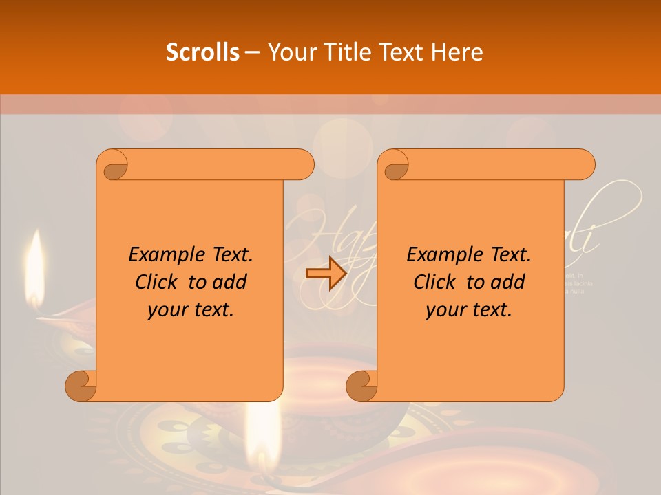 India Graphic Flame PowerPoint Template