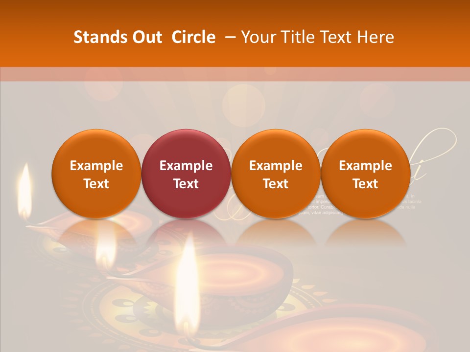 India Graphic Flame PowerPoint Template