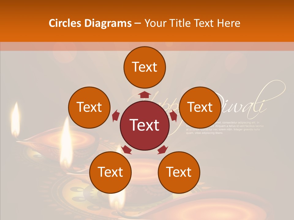 India Graphic Flame PowerPoint Template