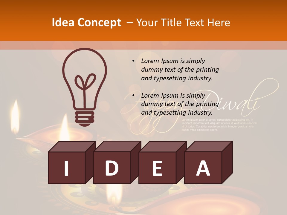 India Graphic Flame PowerPoint Template