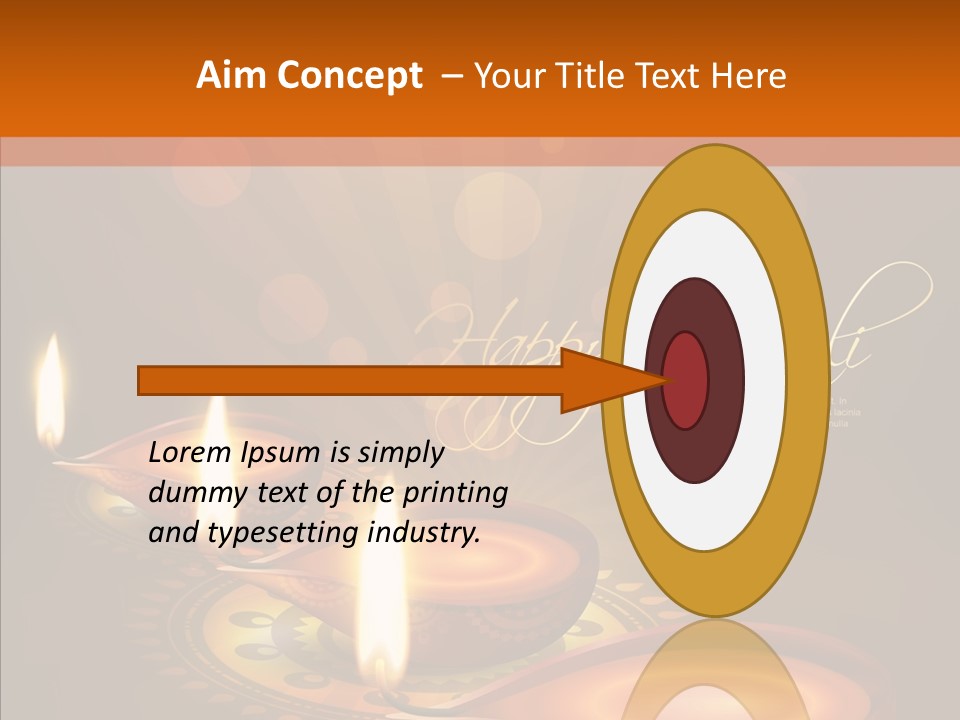 India Graphic Flame PowerPoint Template