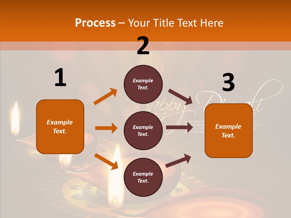 India Graphic Flame PowerPoint Template