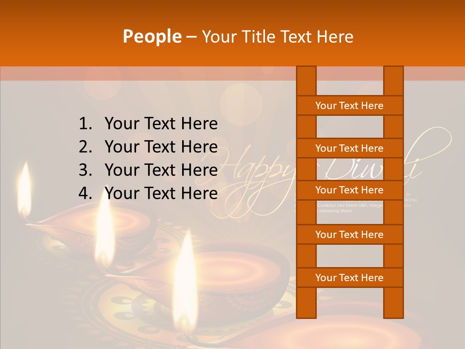 India Graphic Flame PowerPoint Template
