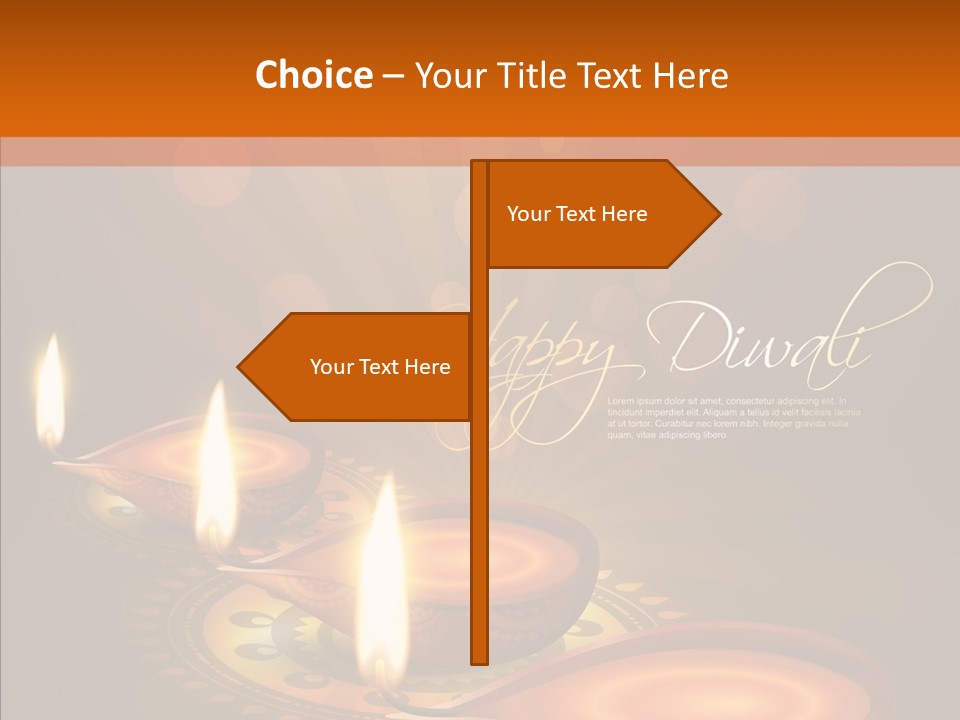 India Graphic Flame PowerPoint Template