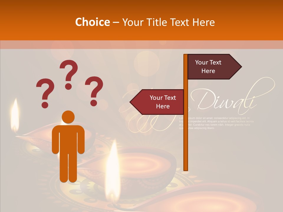 India Graphic Flame PowerPoint Template