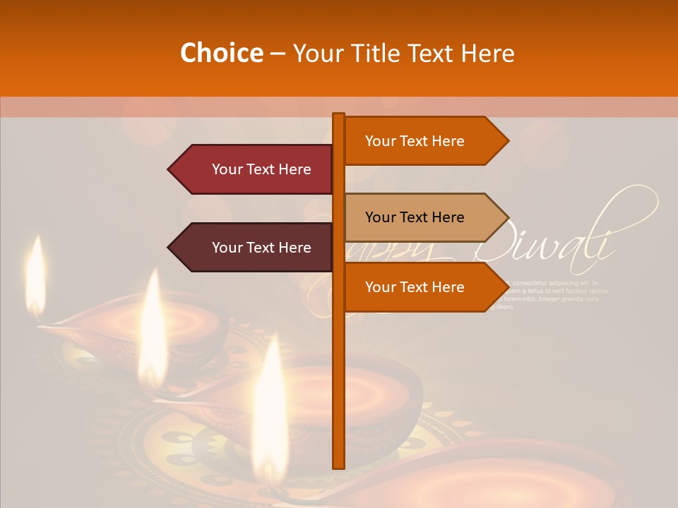 India Graphic Flame PowerPoint Template