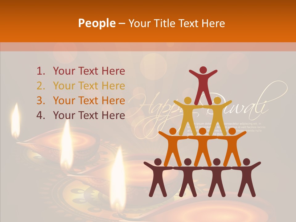 India Graphic Flame PowerPoint Template