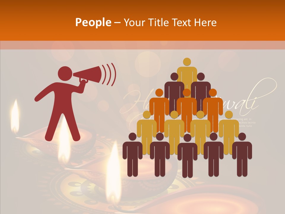 India Graphic Flame PowerPoint Template