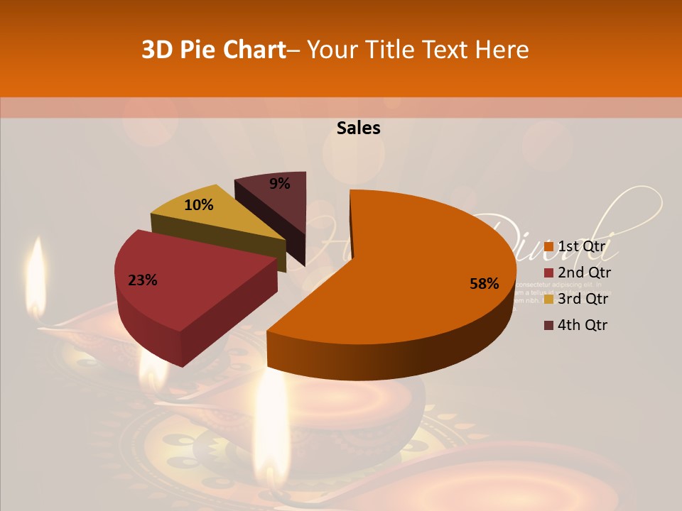 India Graphic Flame PowerPoint Template