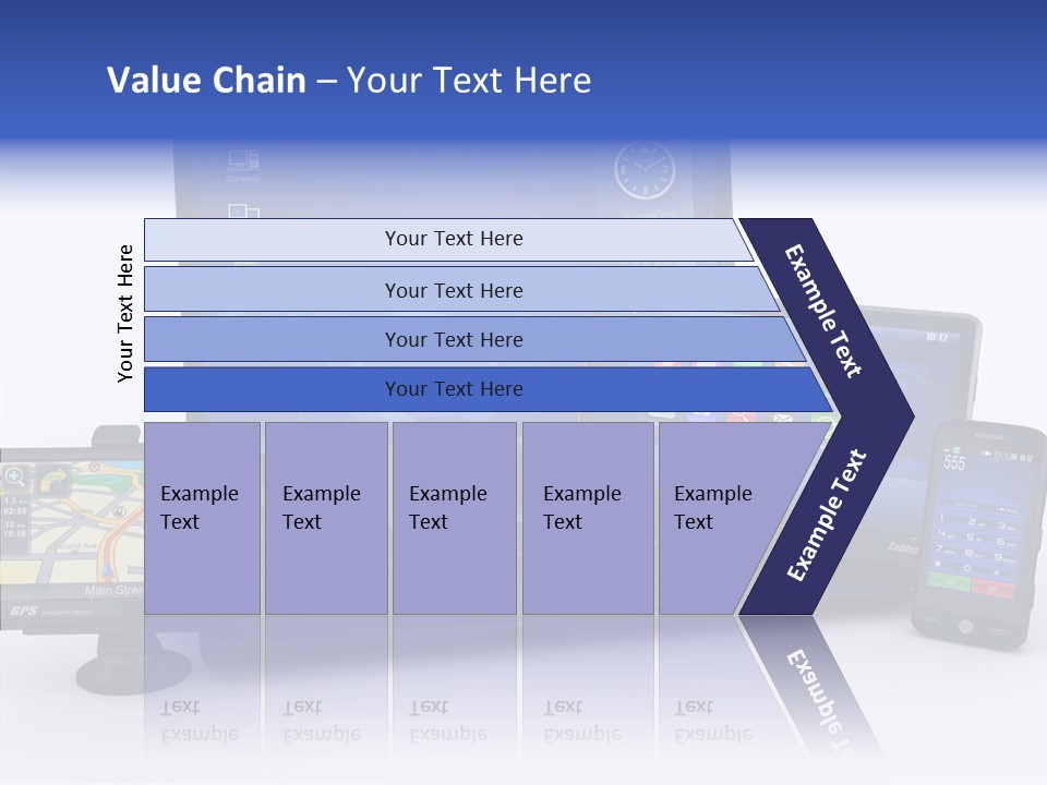 Medium Portable Phone PowerPoint Template