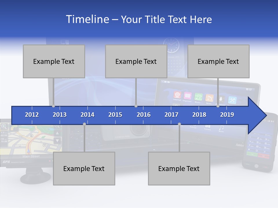 Medium Portable Phone PowerPoint Template