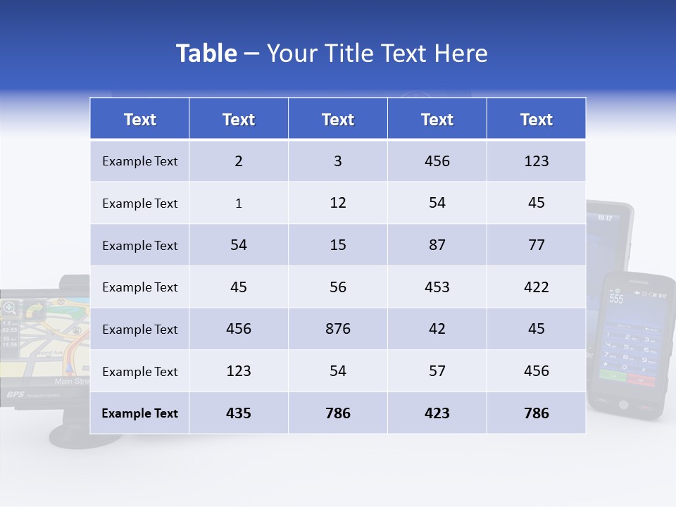 Medium Portable Phone PowerPoint Template