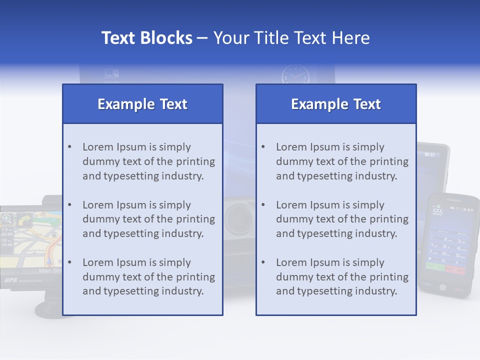 Medium Portable Phone PowerPoint Template