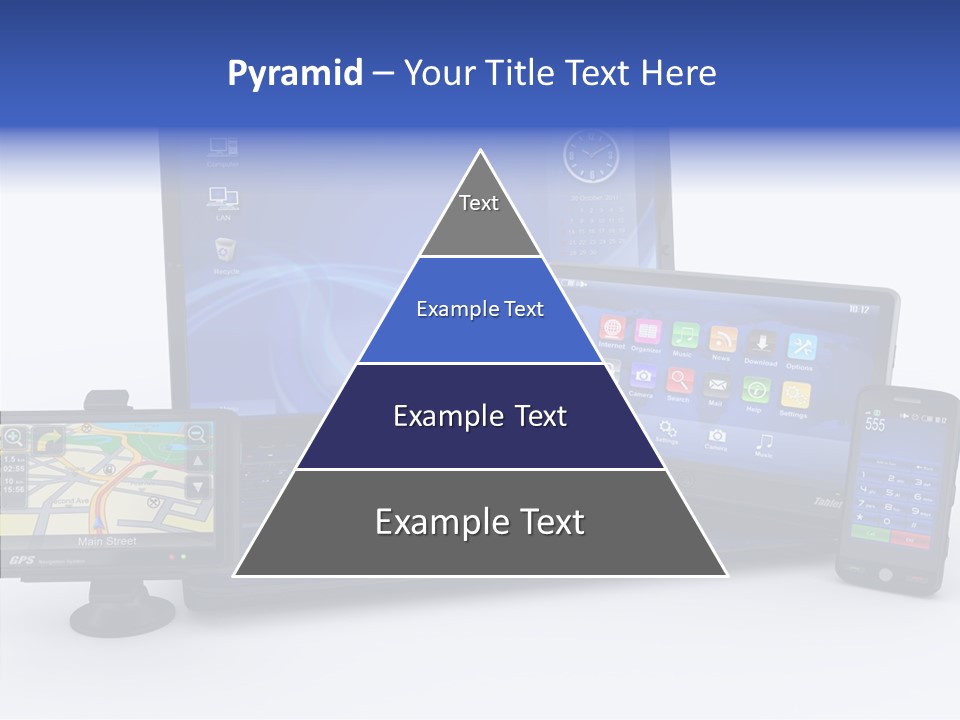 Medium Portable Phone PowerPoint Template