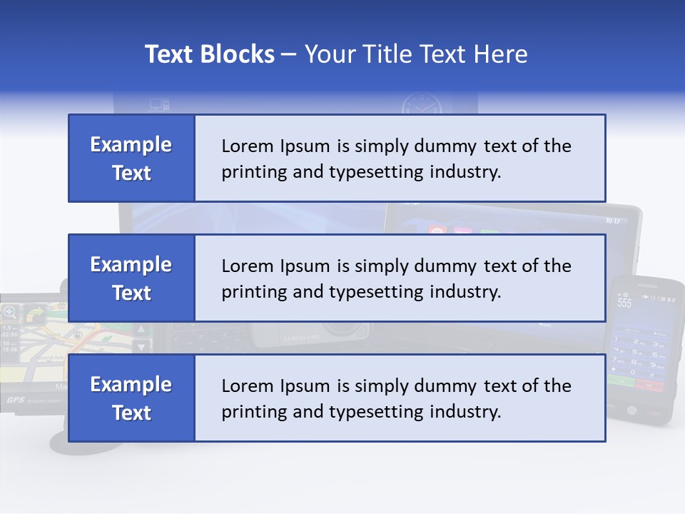 Medium Portable Phone PowerPoint Template