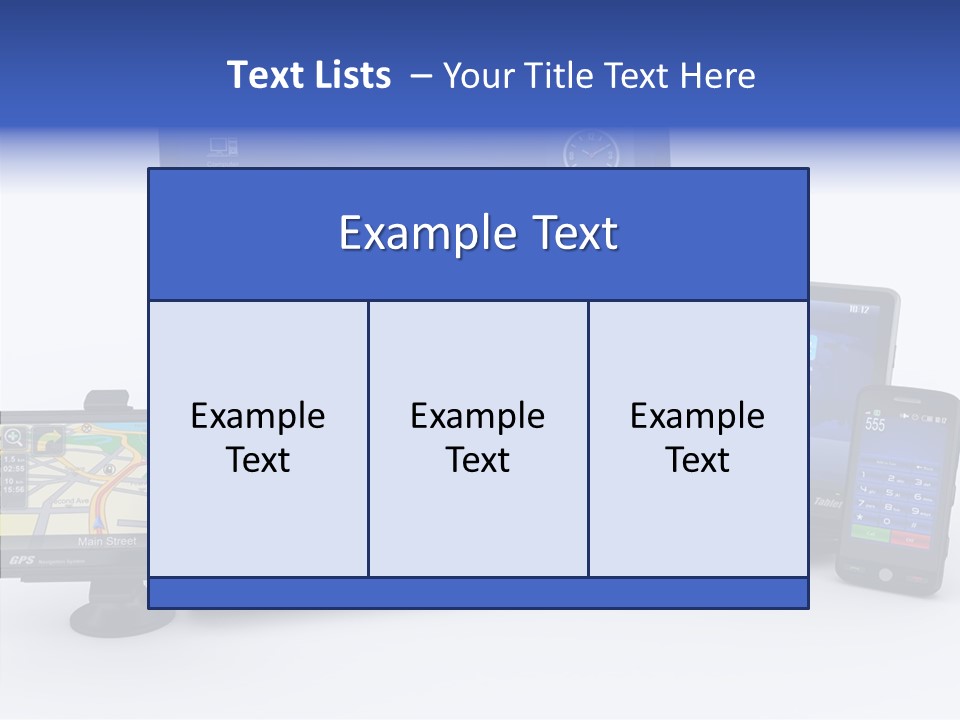 Medium Portable Phone PowerPoint Template