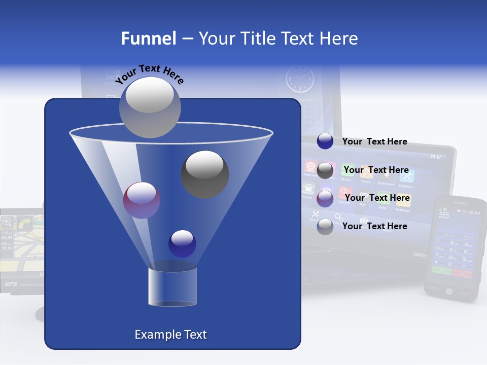 Medium Portable Phone PowerPoint Template