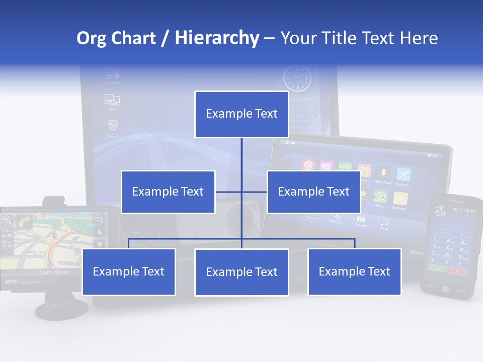 Medium Portable Phone PowerPoint Template