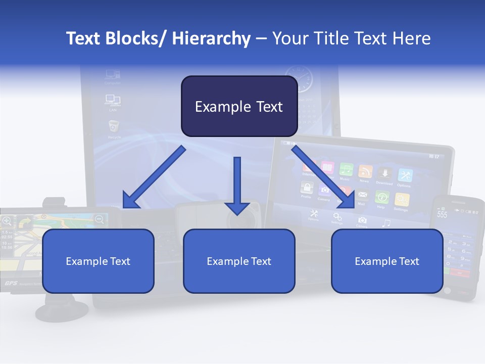 Medium Portable Phone PowerPoint Template