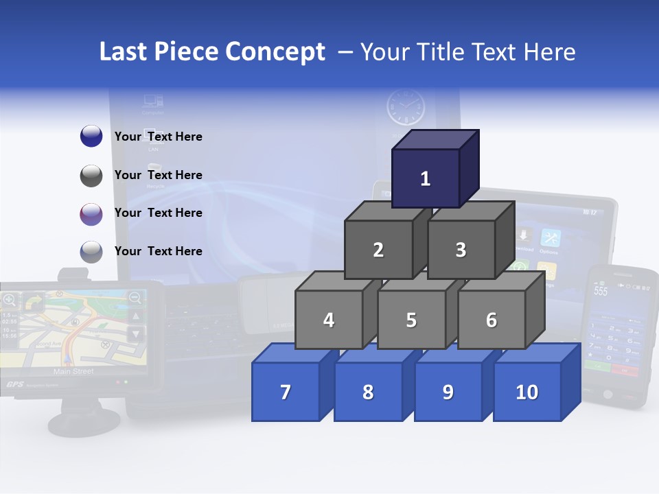 Medium Portable Phone PowerPoint Template
