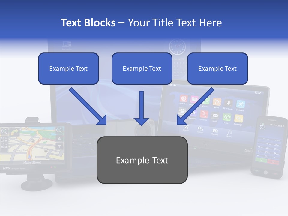Medium Portable Phone PowerPoint Template