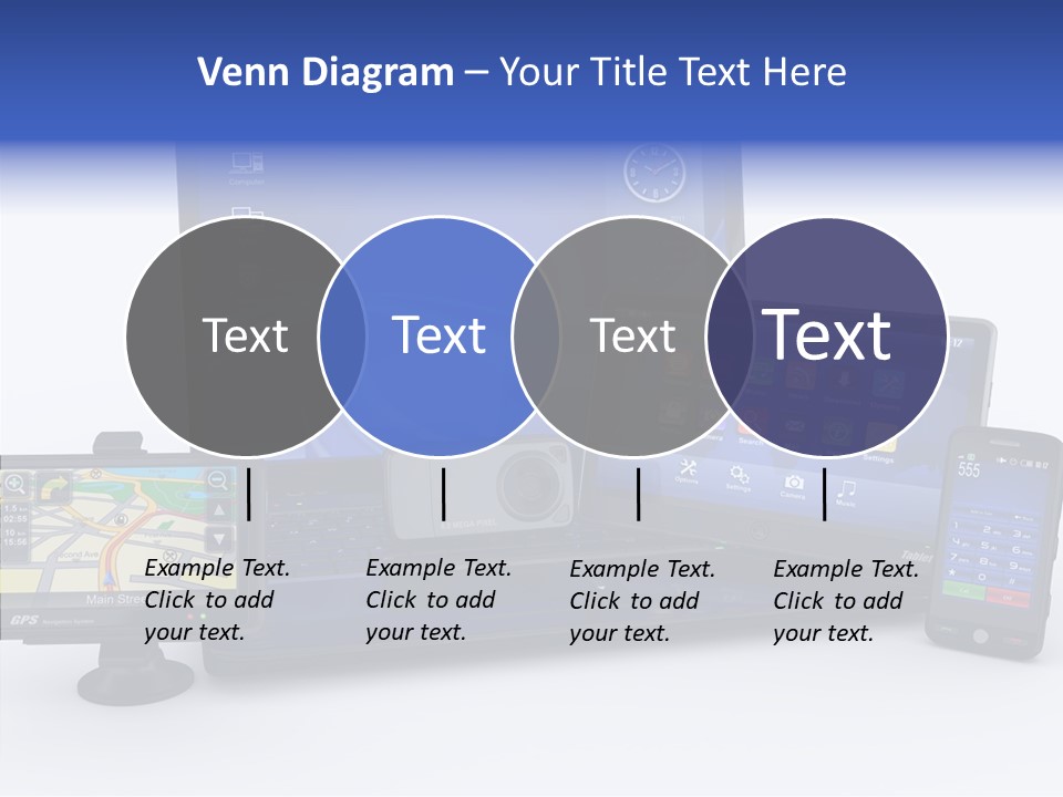 Medium Portable Phone PowerPoint Template