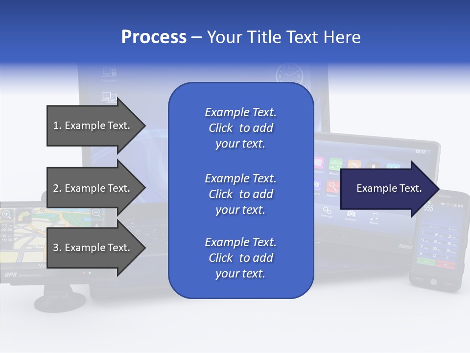 Medium Portable Phone PowerPoint Template