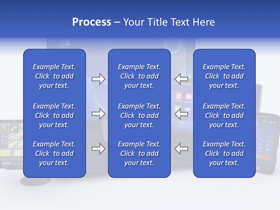 Medium Portable Phone PowerPoint Template