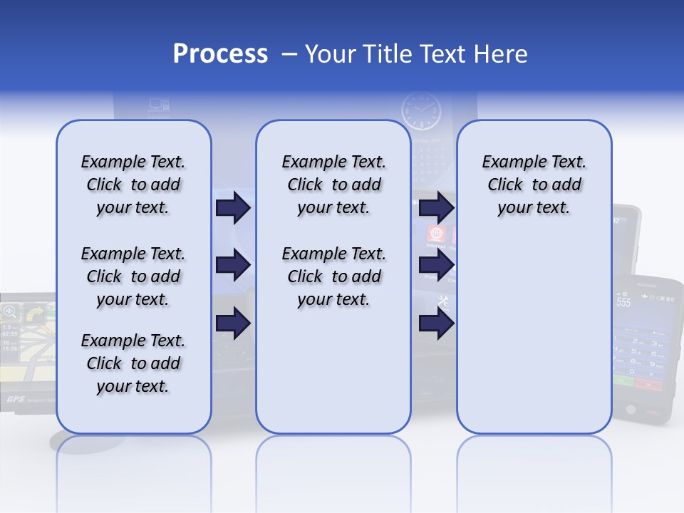 Medium Portable Phone PowerPoint Template