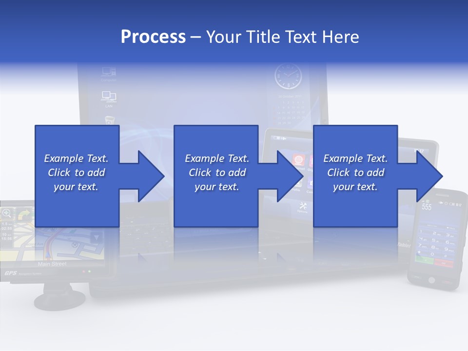 Medium Portable Phone PowerPoint Template
